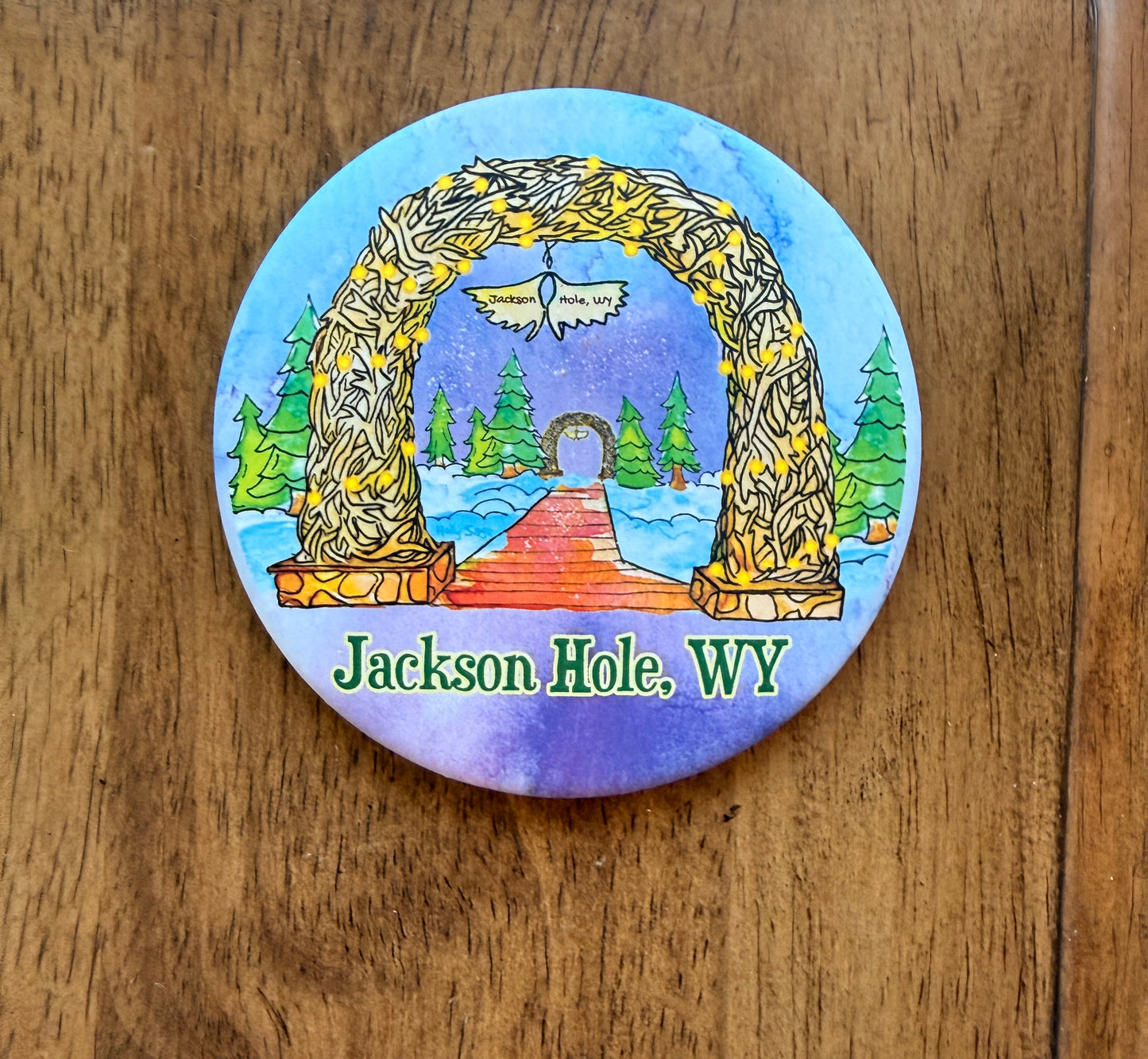 Winter Town Square Magnet