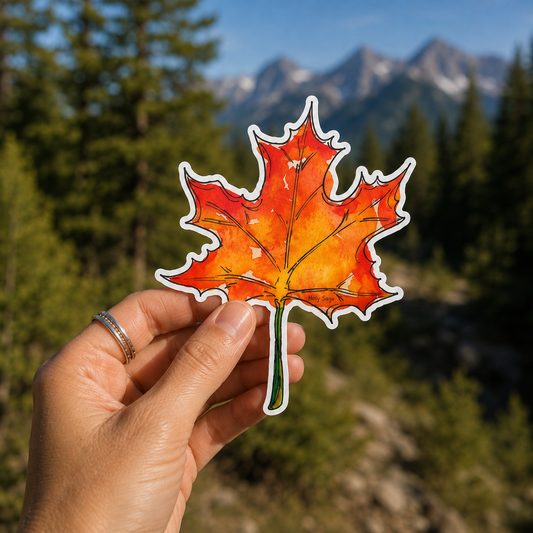 Autumn Maple Sticker