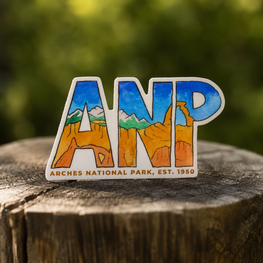 Arches National Park Abbreviation Sticker