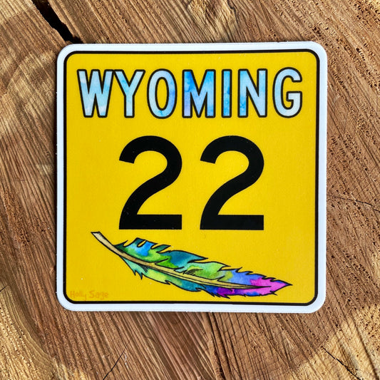Wyoming Highway 22 Sticker