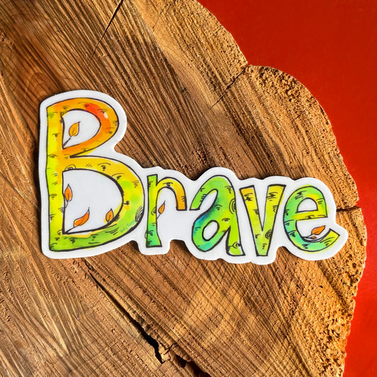 Brave Sticker