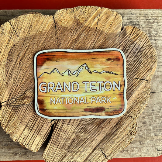 National Park Sign Sticker