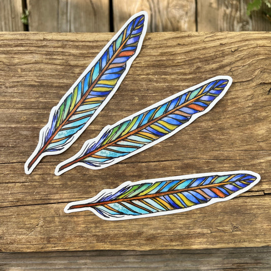 One Fine Feather Sticker