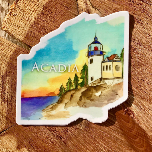 Bass Harbor Head Acadia Lighthouse Sticker