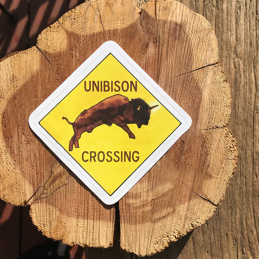 Unibison Crossing Sticker