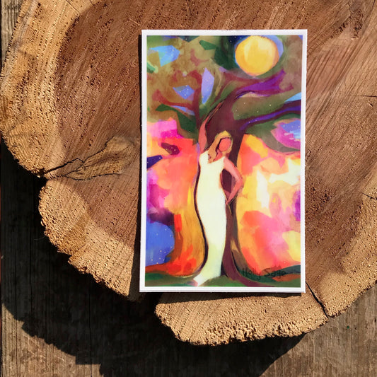 Spirit against tree sticker