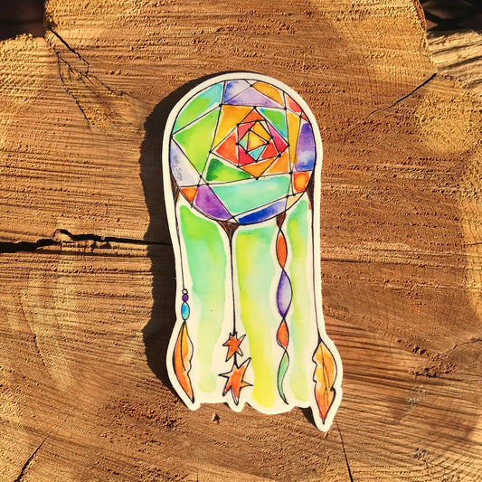 Colorful dreamcatcher sticker