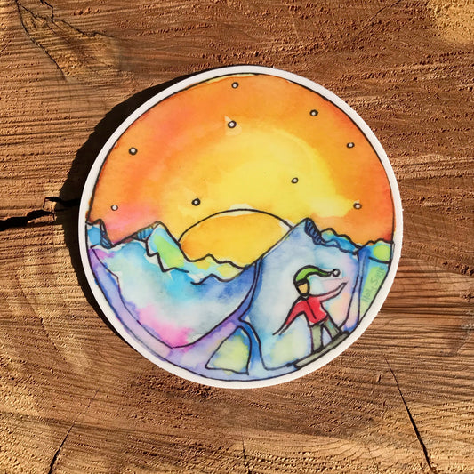 Elf Boarder Sticker