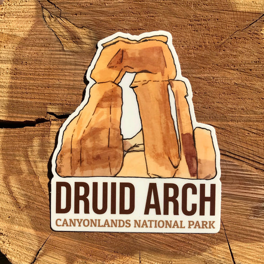 Druid Arch from Canyonlands National Park sticker