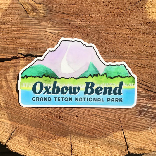 Oxbow Bend and Mount Moran sticker