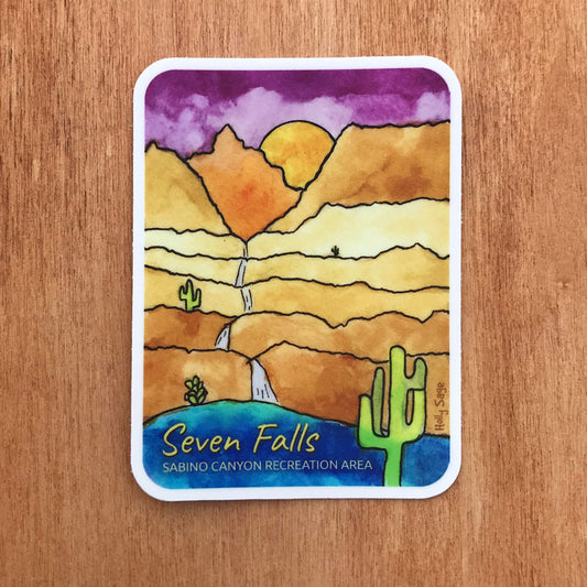 Sabino Canyon Seven Falls Trail sticker