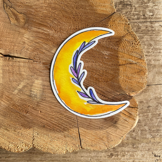Crescent Lavender Sticker