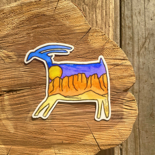Bighorn Petroglyph Sticker