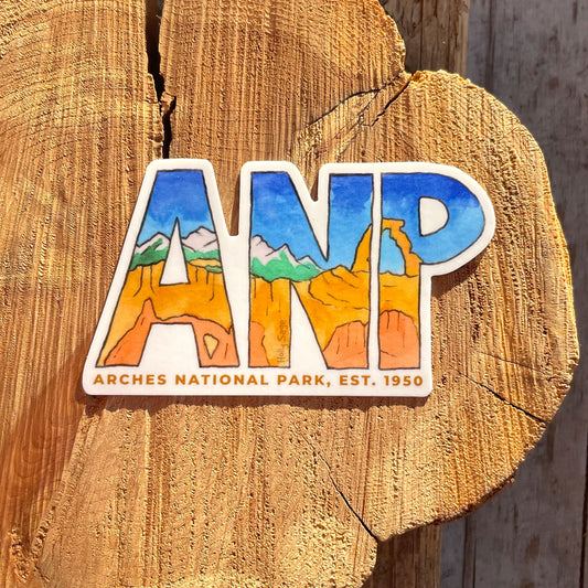 Arches National Park Abbreviation Sticker