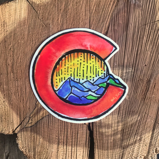 Colorful Colorado Sticker