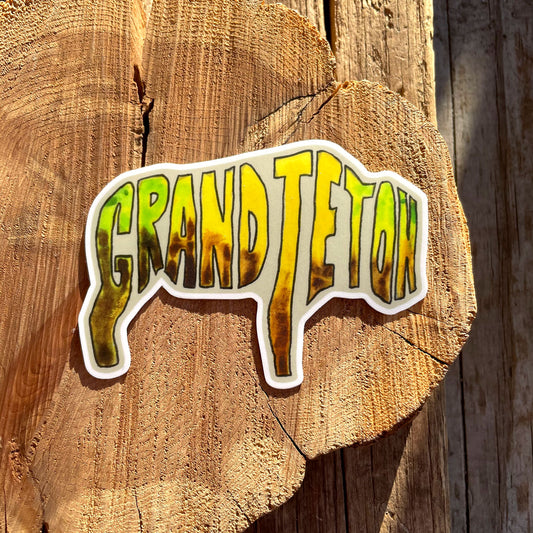 Grand Teton Bison Sticker