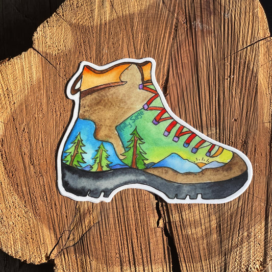 Hiking Boot Sticker