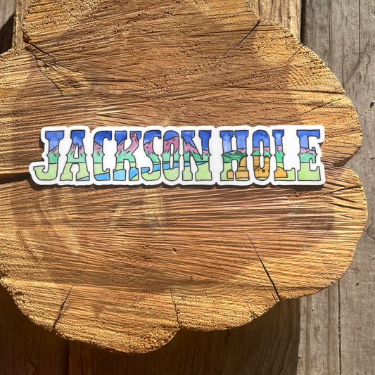 Jackson Hole Landscape Sticker