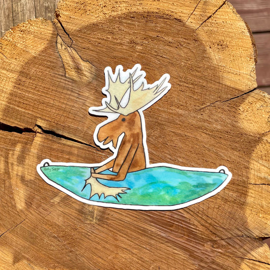 Moose in Kayak