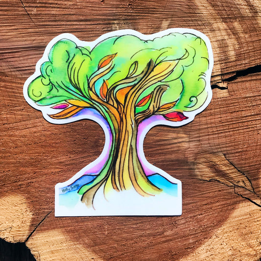 Colorful and calming tree sticker