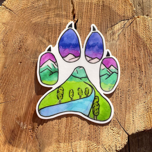 Wolf Paw Sticker