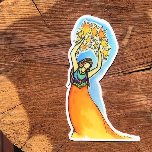 Spirit with the stars sticker