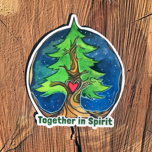 Together in Spirit winter tree sticker