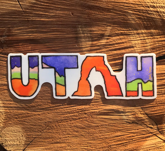 Utah Landscape Sticker