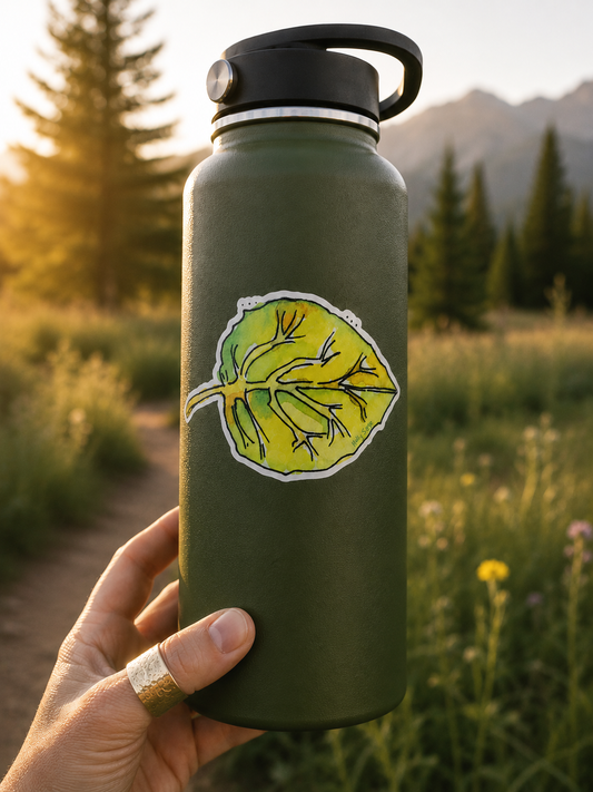 Aspen Leaf Sticker