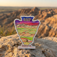 Badlands National Park Arrowhead Sticker