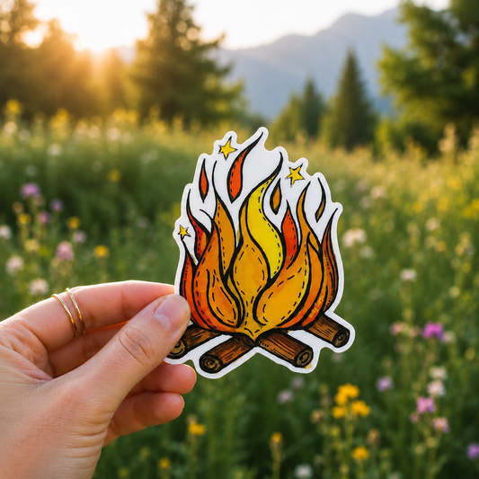 Creative Fire Sticker