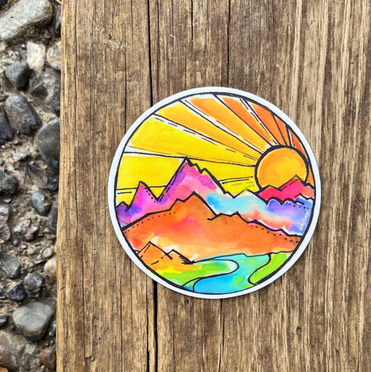 Sunrise Over The Grand Sticker