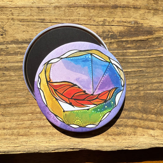 Red Feather of Fun Magnet