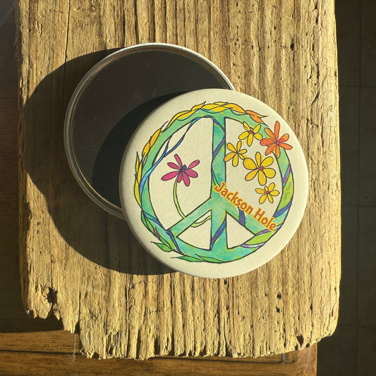 Peace Sign Jackson Hole Magnet