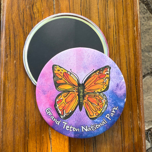 Orange Butterfly Magnet - Grand Teton National Park