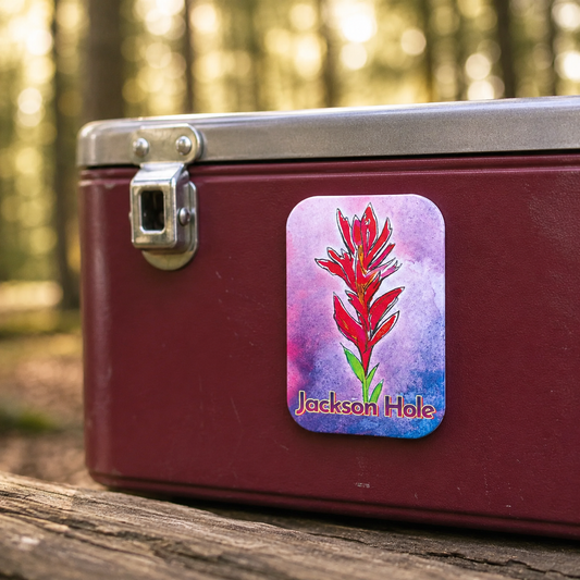 Indian Paintbrush Jackson Hole Magnet