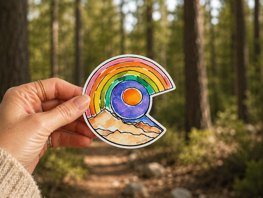 Colorado Rainbow Sticker