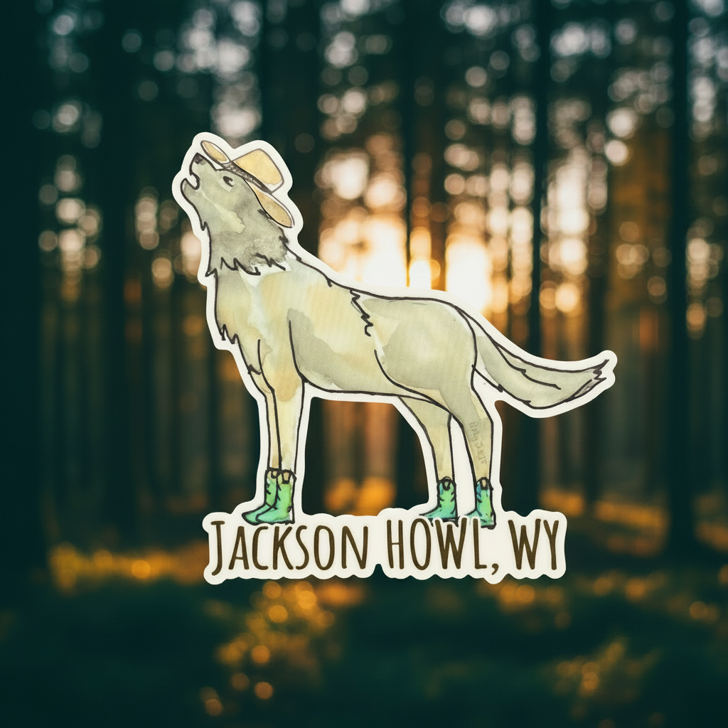 Jackson Howl Sticker