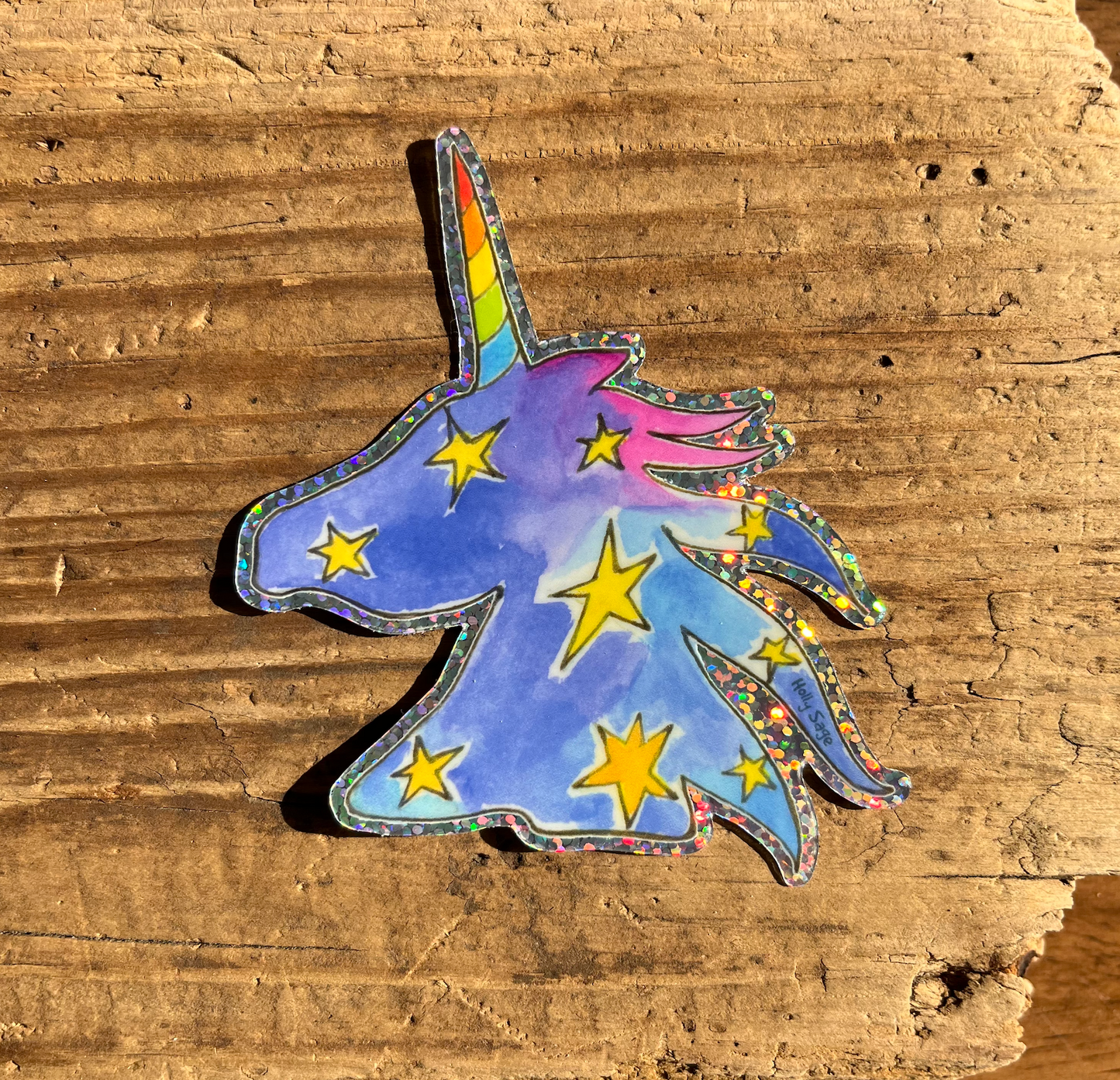 Unicorn Magic Glitter Sticker
