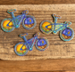 Scenic Bike Glitter Sticker