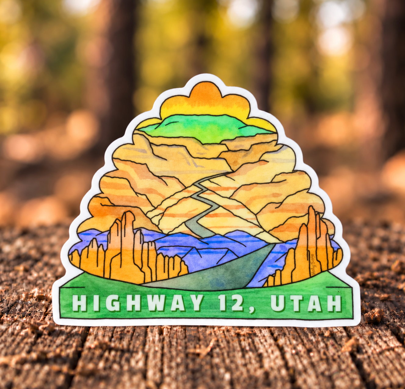 Highway 12 Sticker