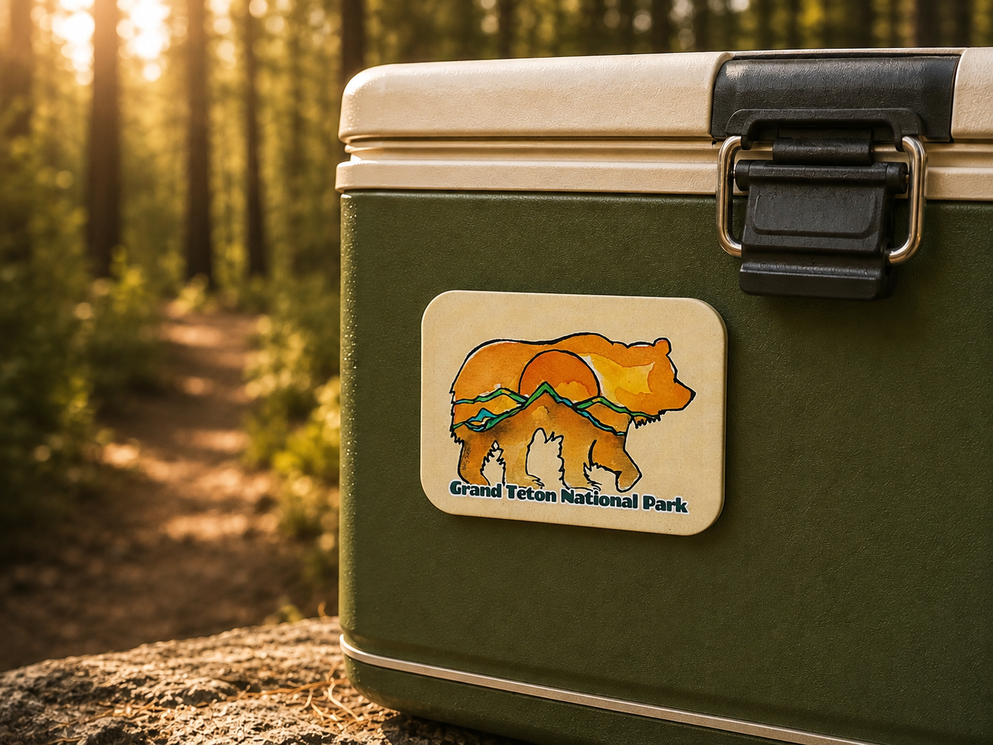 Sunrise Bear Grand Teton National Park Magnet