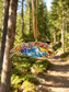 Sunset Mountain Feather Ornament