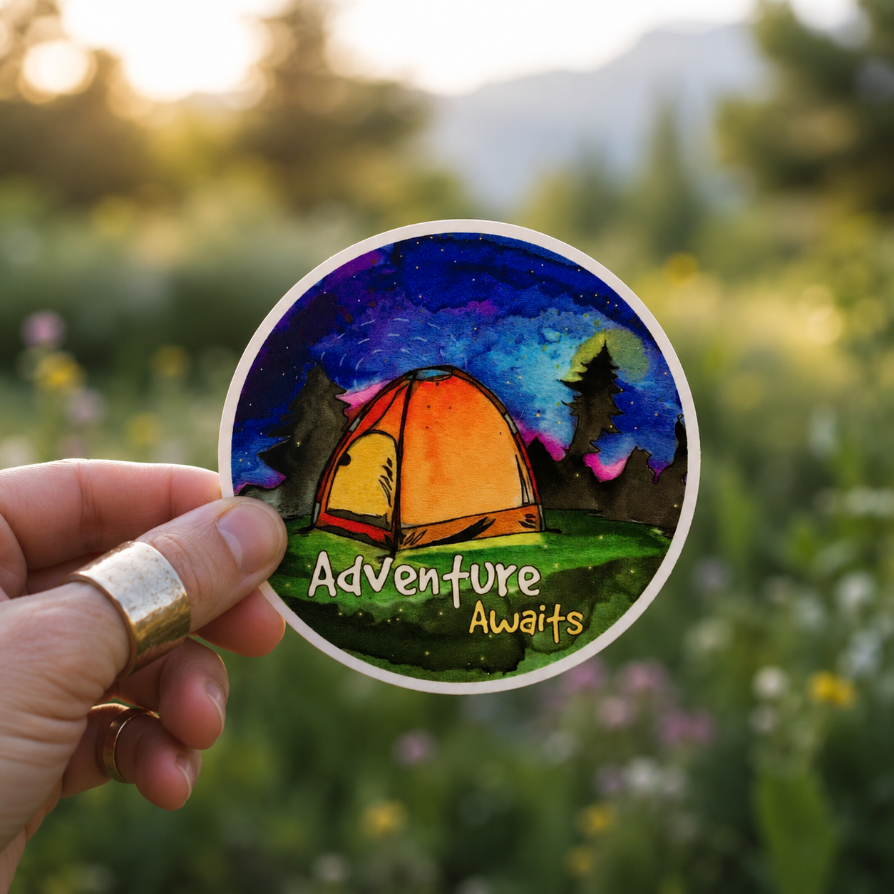 Adventure Awaits Sticker