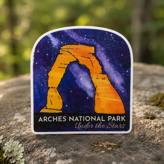 Arches National Park - Under the Stars Sticker