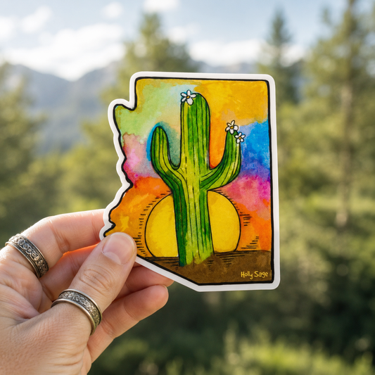 Arizona Saguaro Sticker