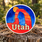 Moonrise Over Utah Sticker