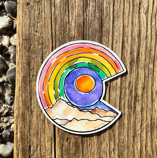 Colorado Rainbow Sticker