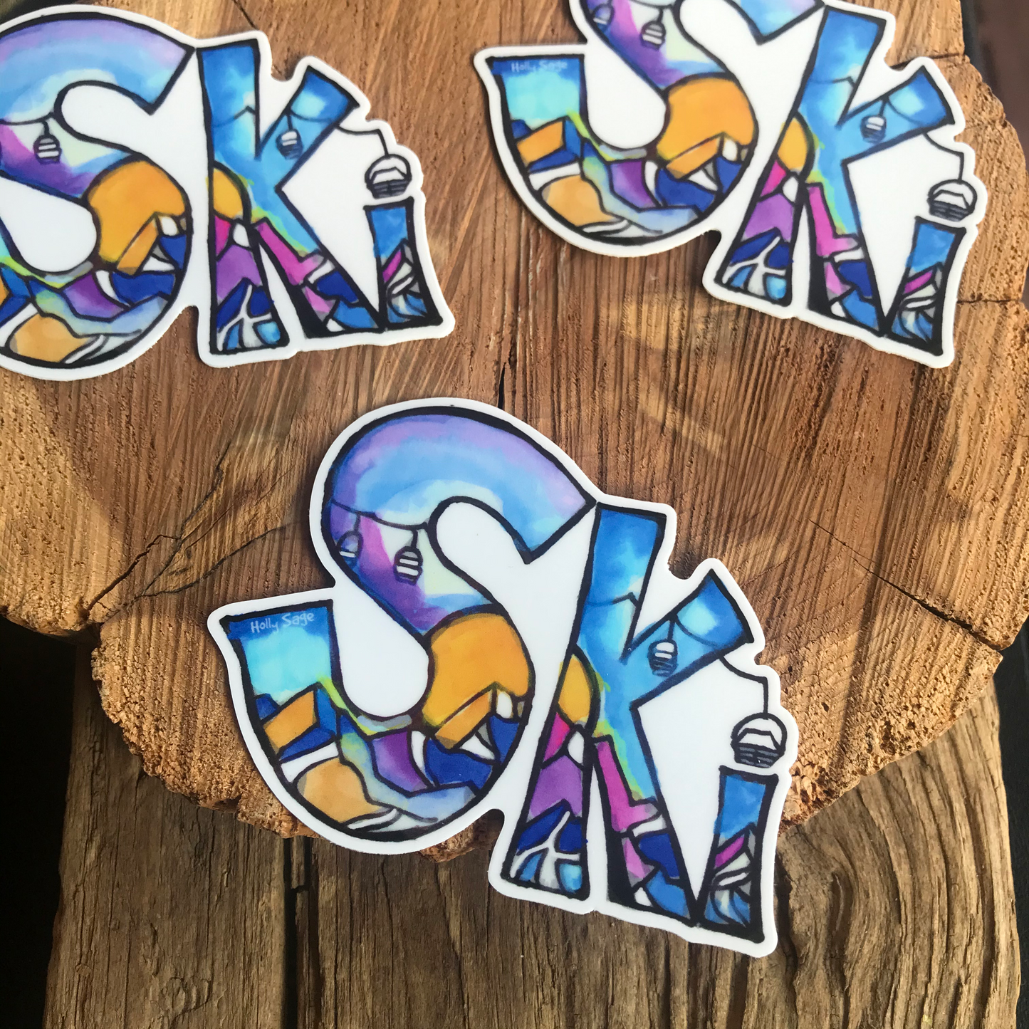 Ski Sticker