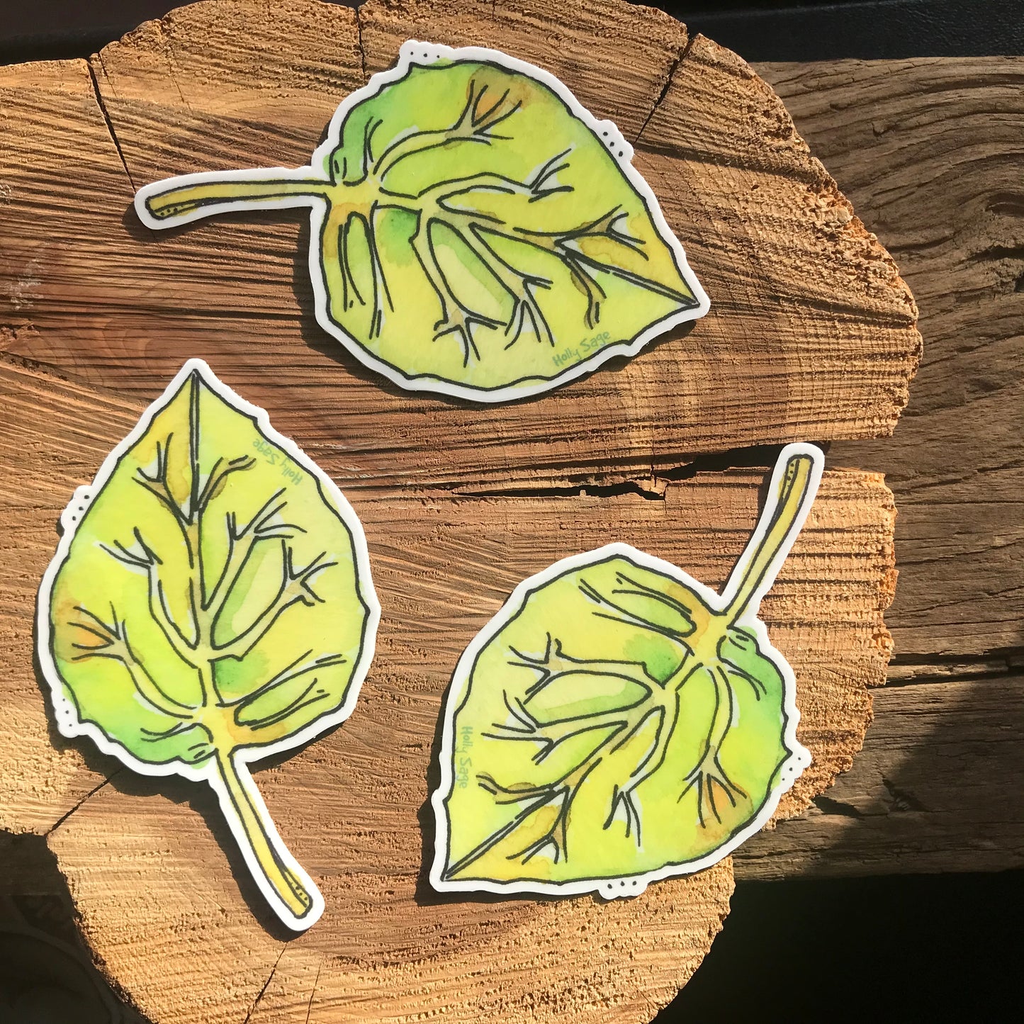 Aspen Leaf Sticker